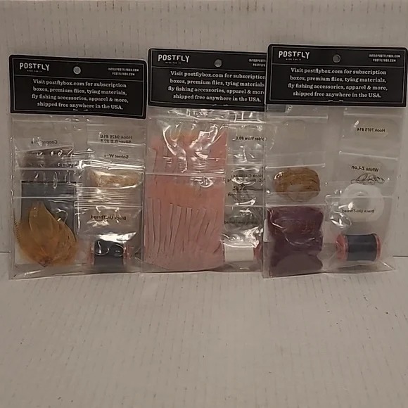 NIP Set of 3 Postfly Fishing Lure Tying Kits - Picture 14 of 16